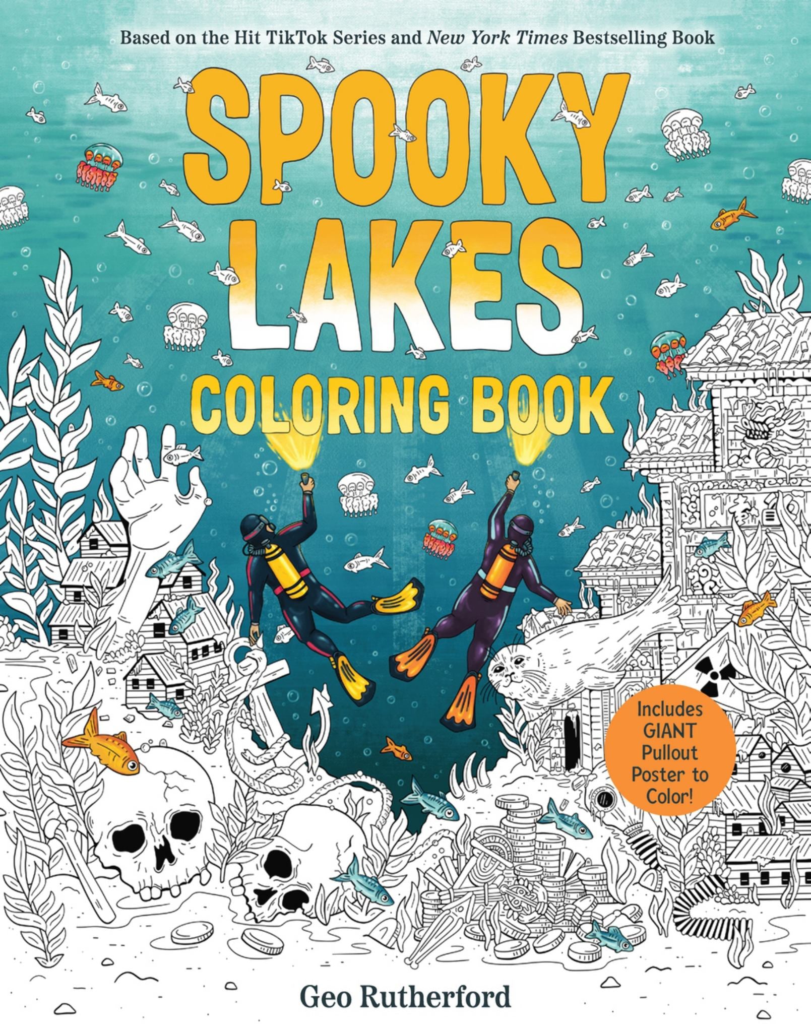 Spooky Lakes Coloring Book Cover Image