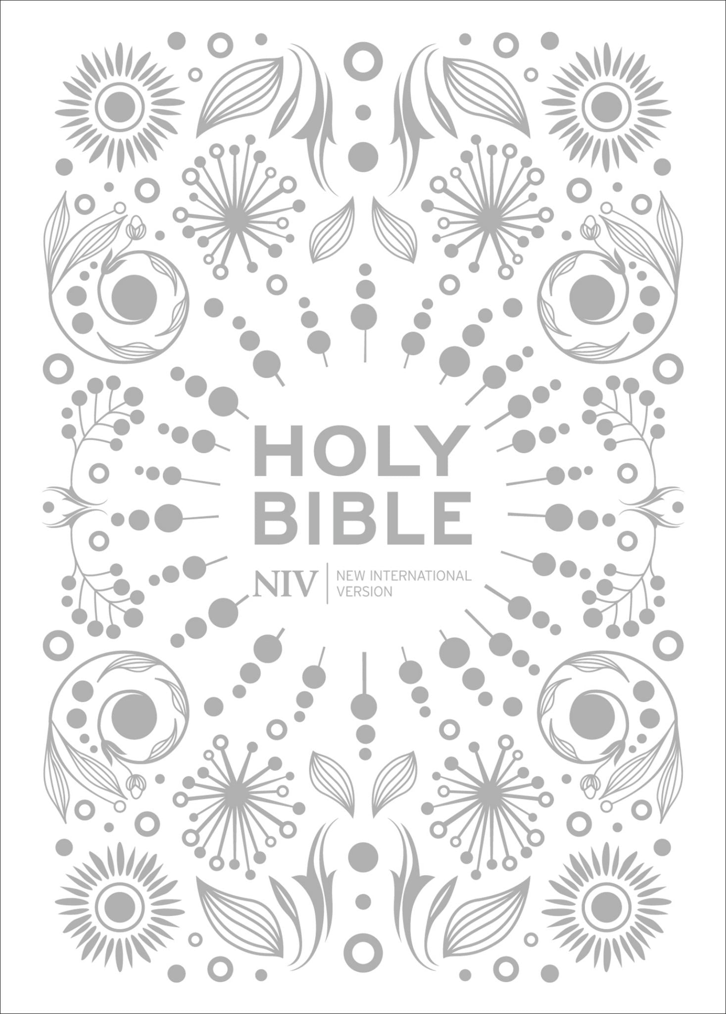 NIV Pocket White Gift Bible Cover Image