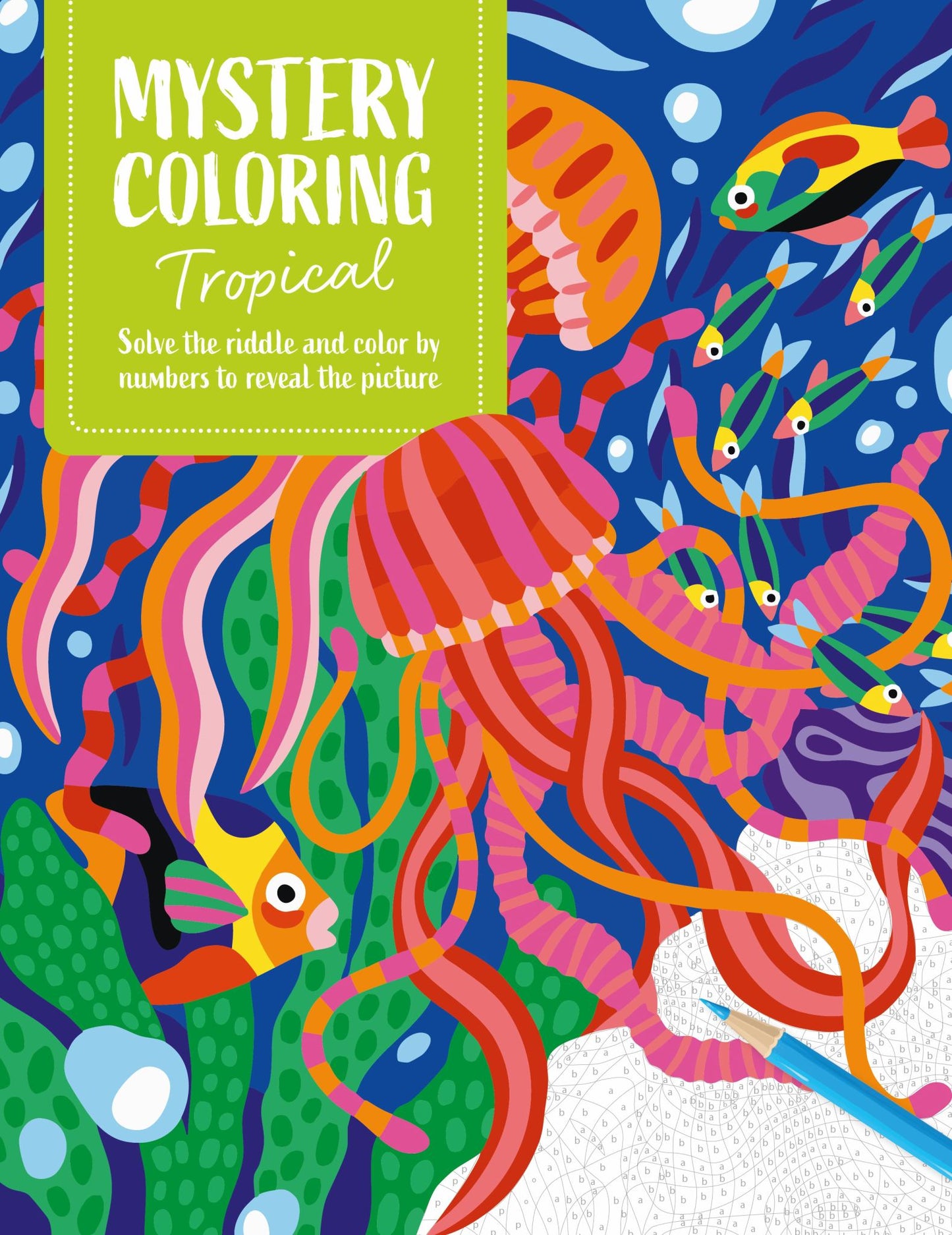 Mystery Coloring Tropical Cover Image