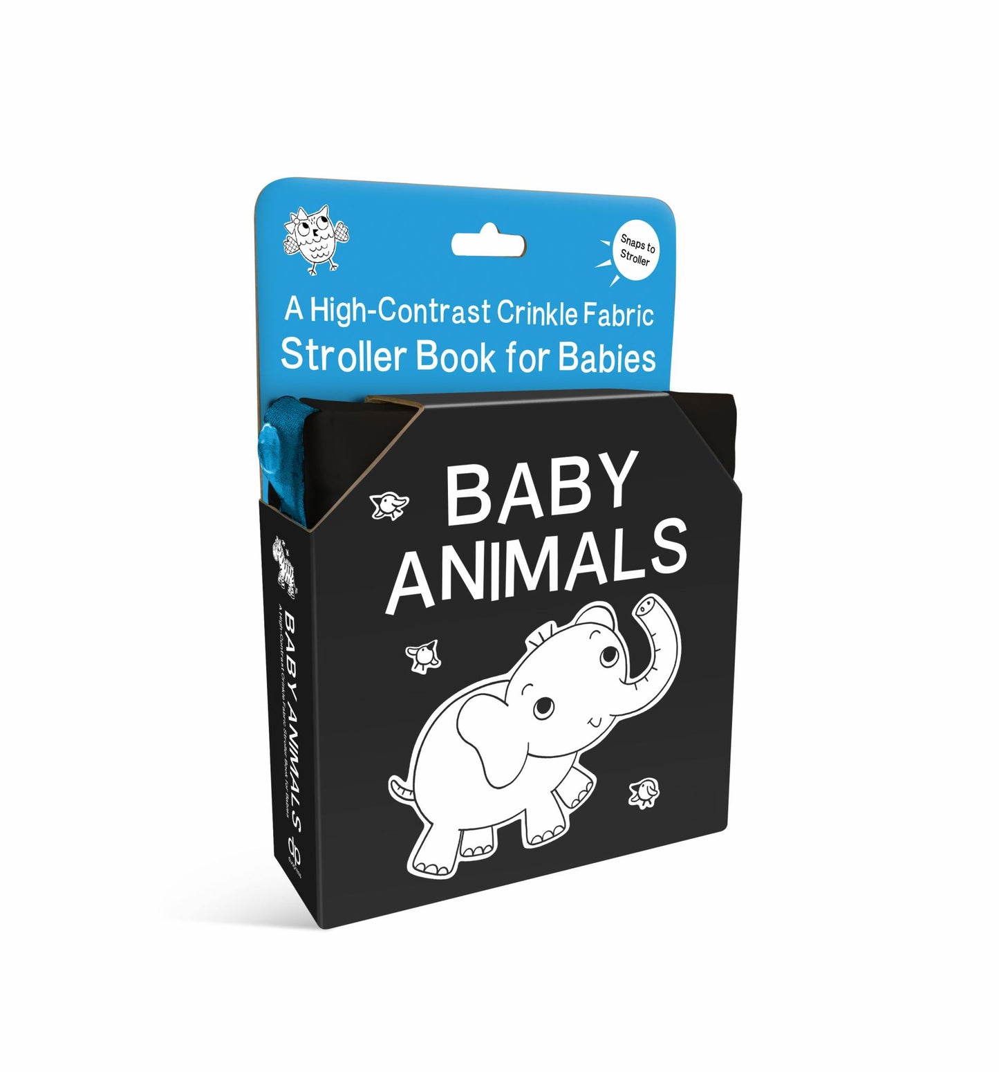 Baby Animals: a High-Contrast Crinkle Fabric Stroller Book for Babies Cover Image