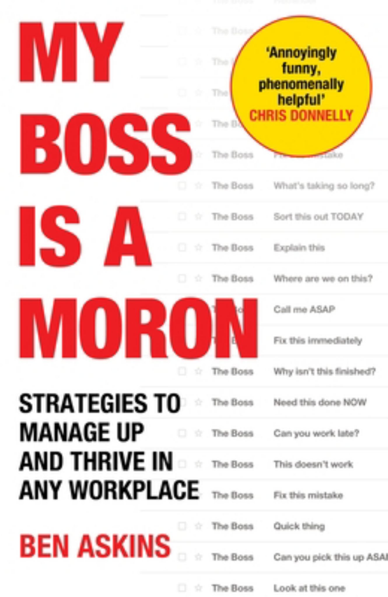 My Boss Is a Moron Cover Image