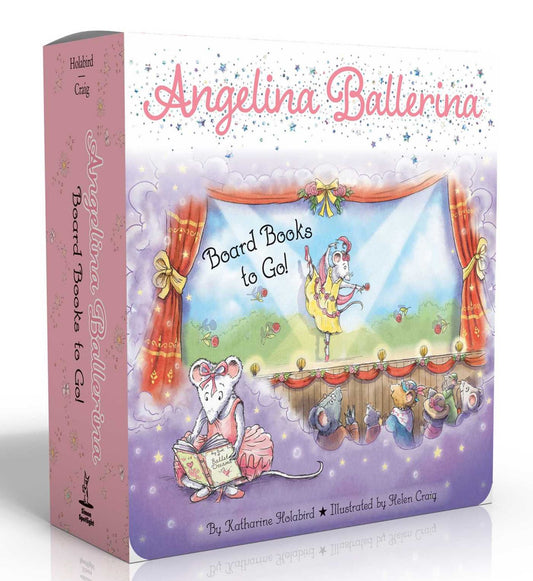 Angelina Ballerina Board Books to Go! (Boxed Set) Cover Image