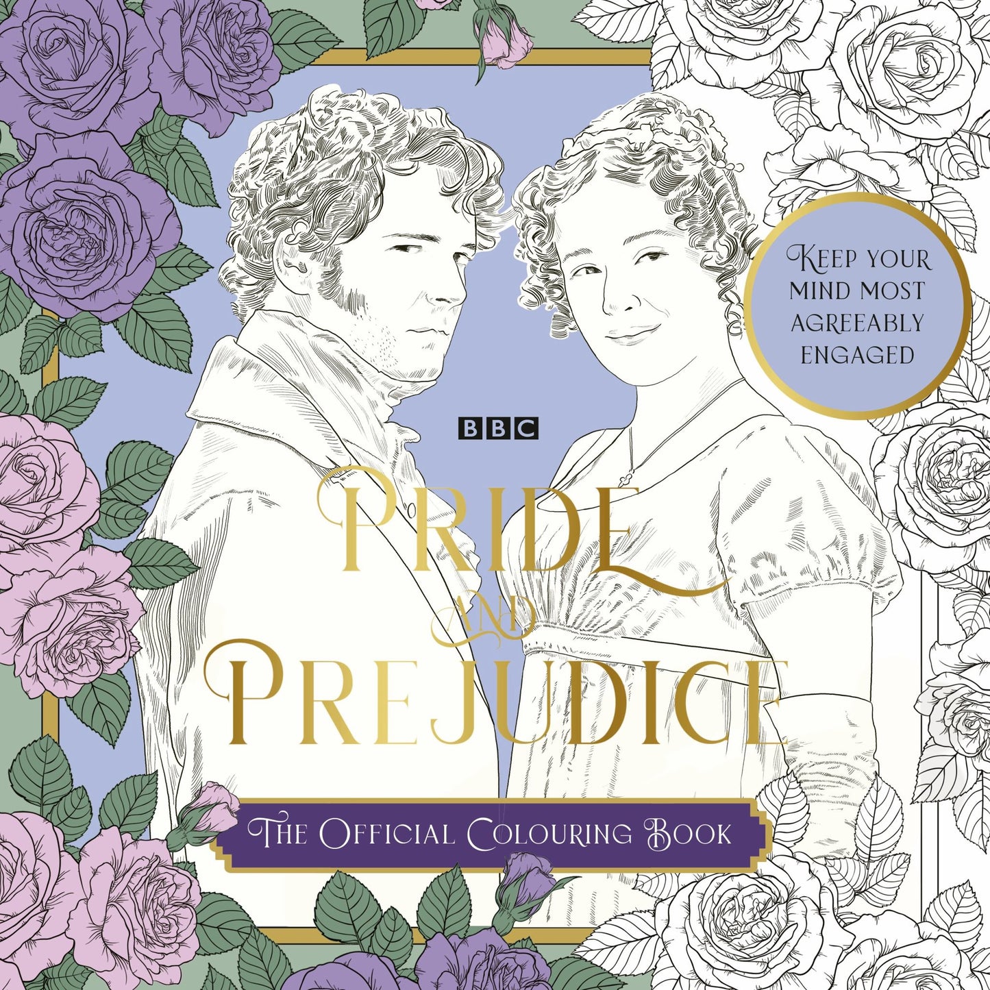 The BBC Pride and Prejudice Colouring Book Cover Image