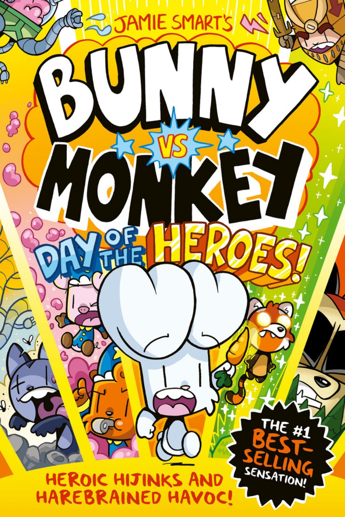 Bunny vs Monkey 12: Day of the Heroes! Cover Image