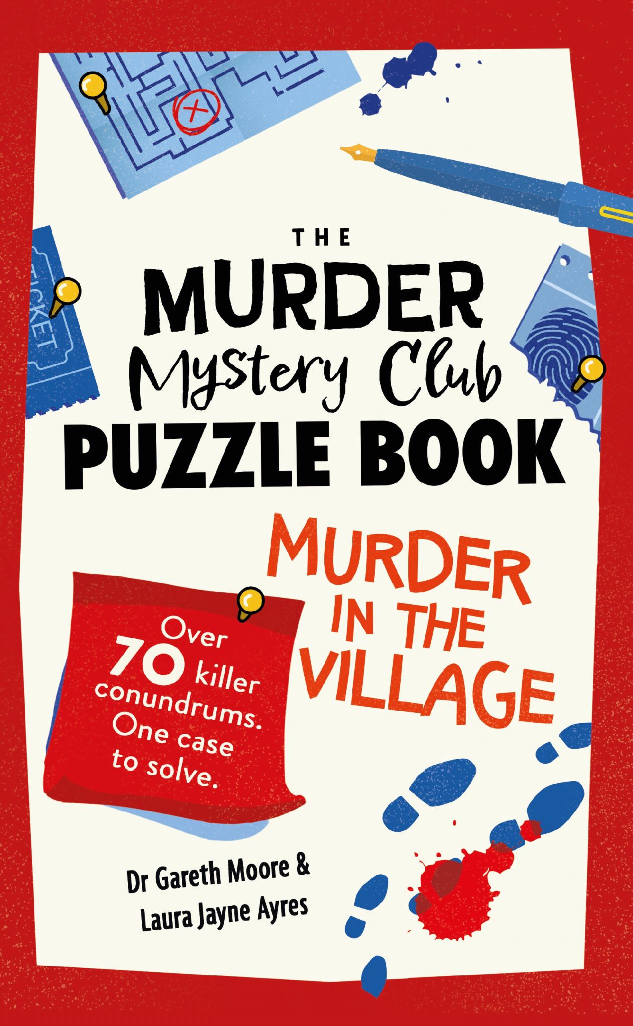 The Murder Mystery Club Puzzle Book: Murder in the Village Cover Image