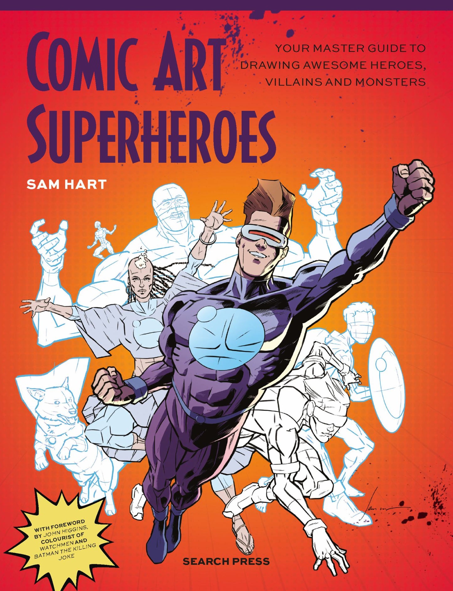 Comic Art Superheroes Cover Image