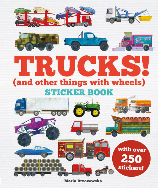 Trucks! Sticker Book Cover Image