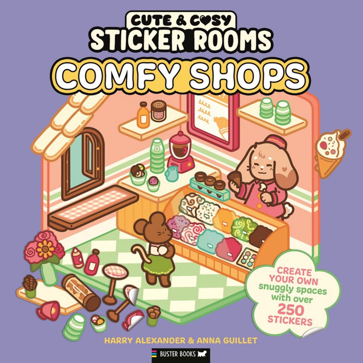 Sticker Rooms: Comfy Shops Cover Image