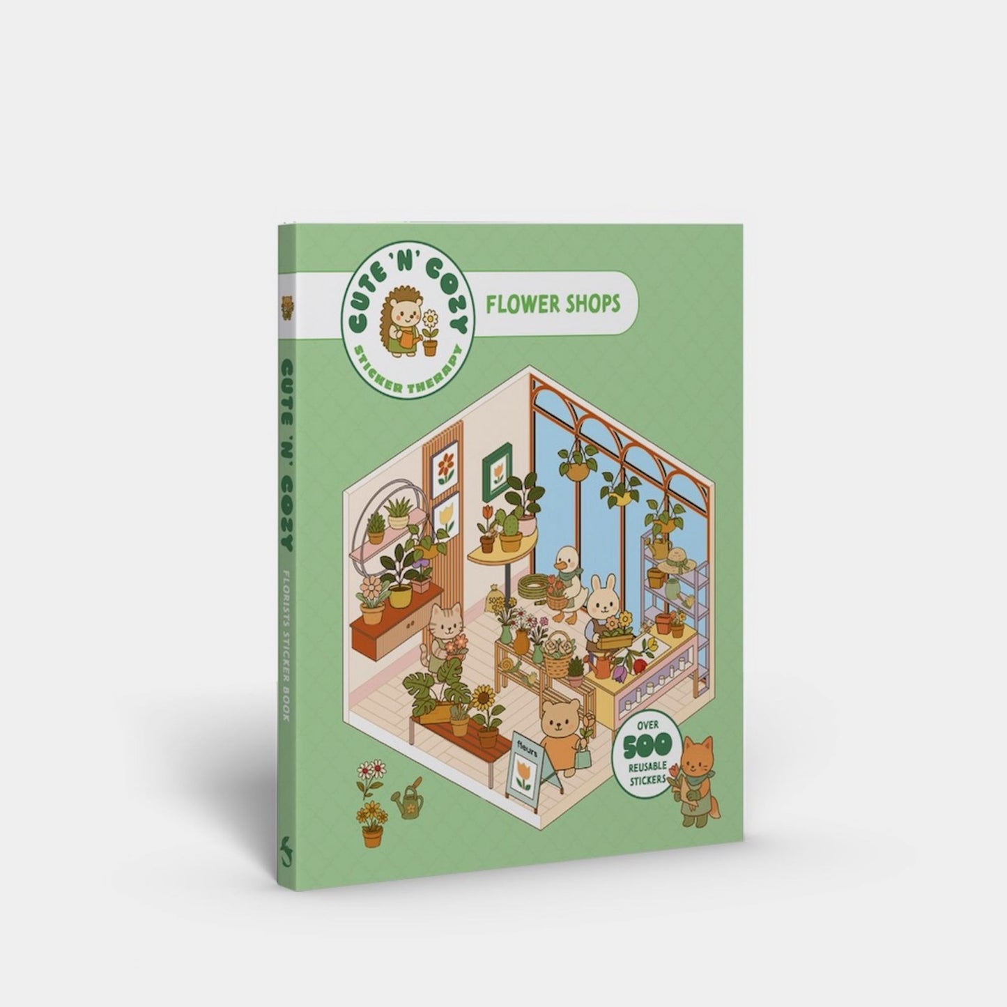 Cute 'n' Cozy Sticker Therapy: Flower Shops Cover Image