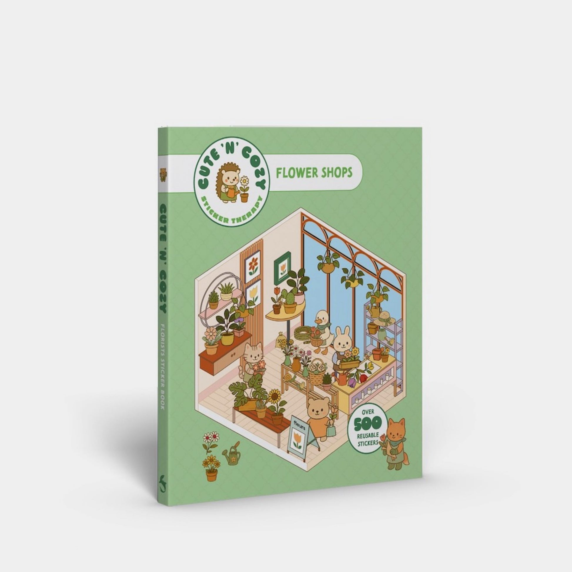 Cute 'n' Cozy Sticker Therapy: Flower Shops Cover Image