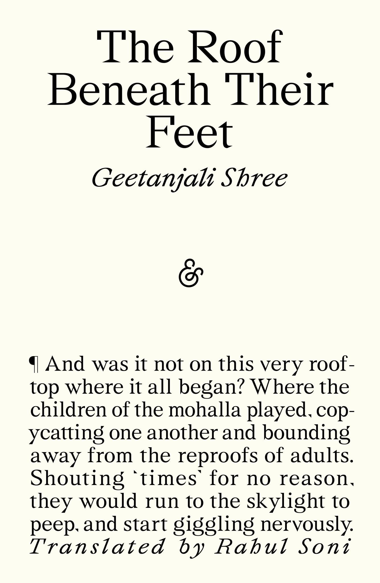 The Roof Beneath Their Feet Cover Image