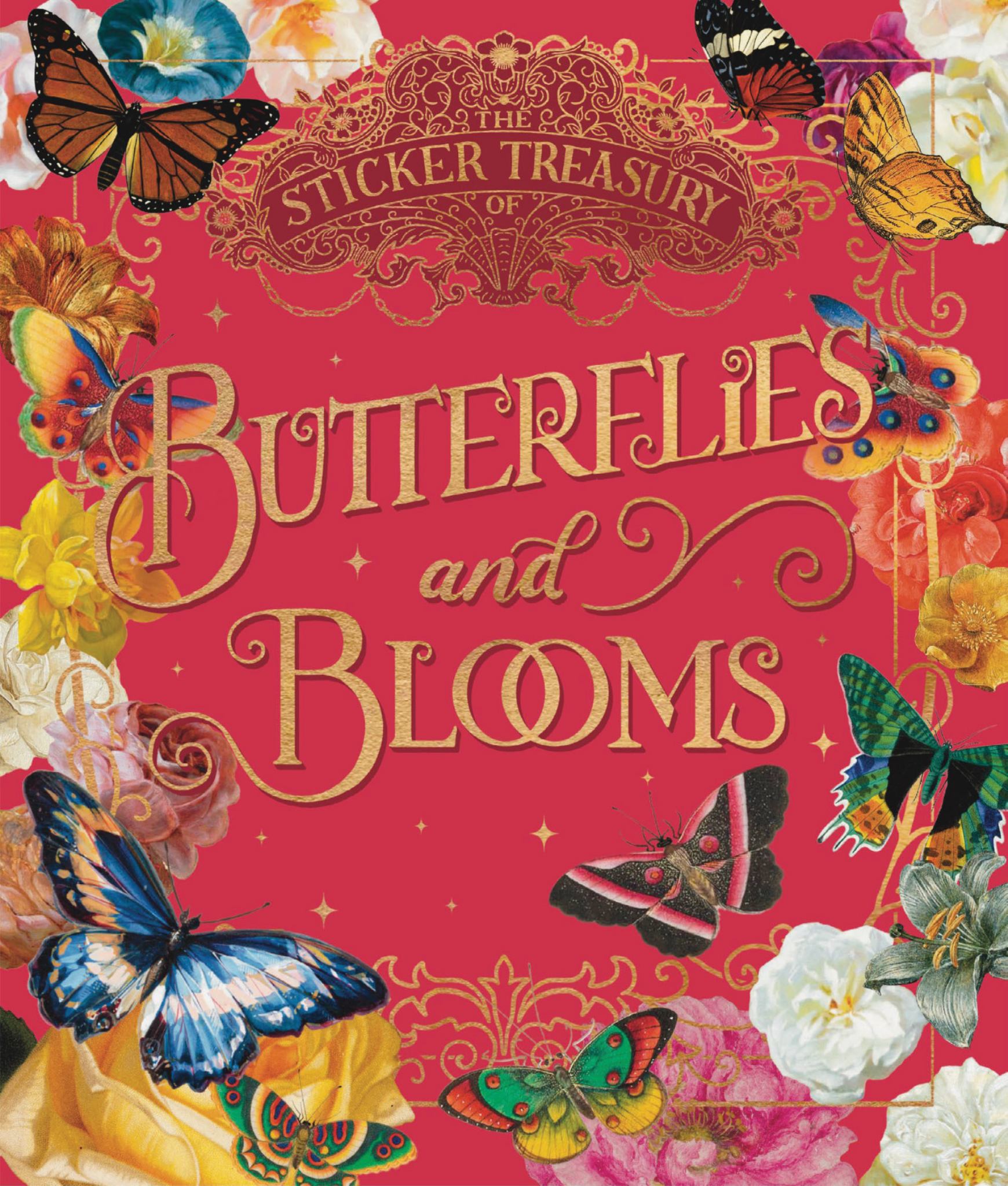 The Sticker Treasury of Blooms and Butterflies Cover Image