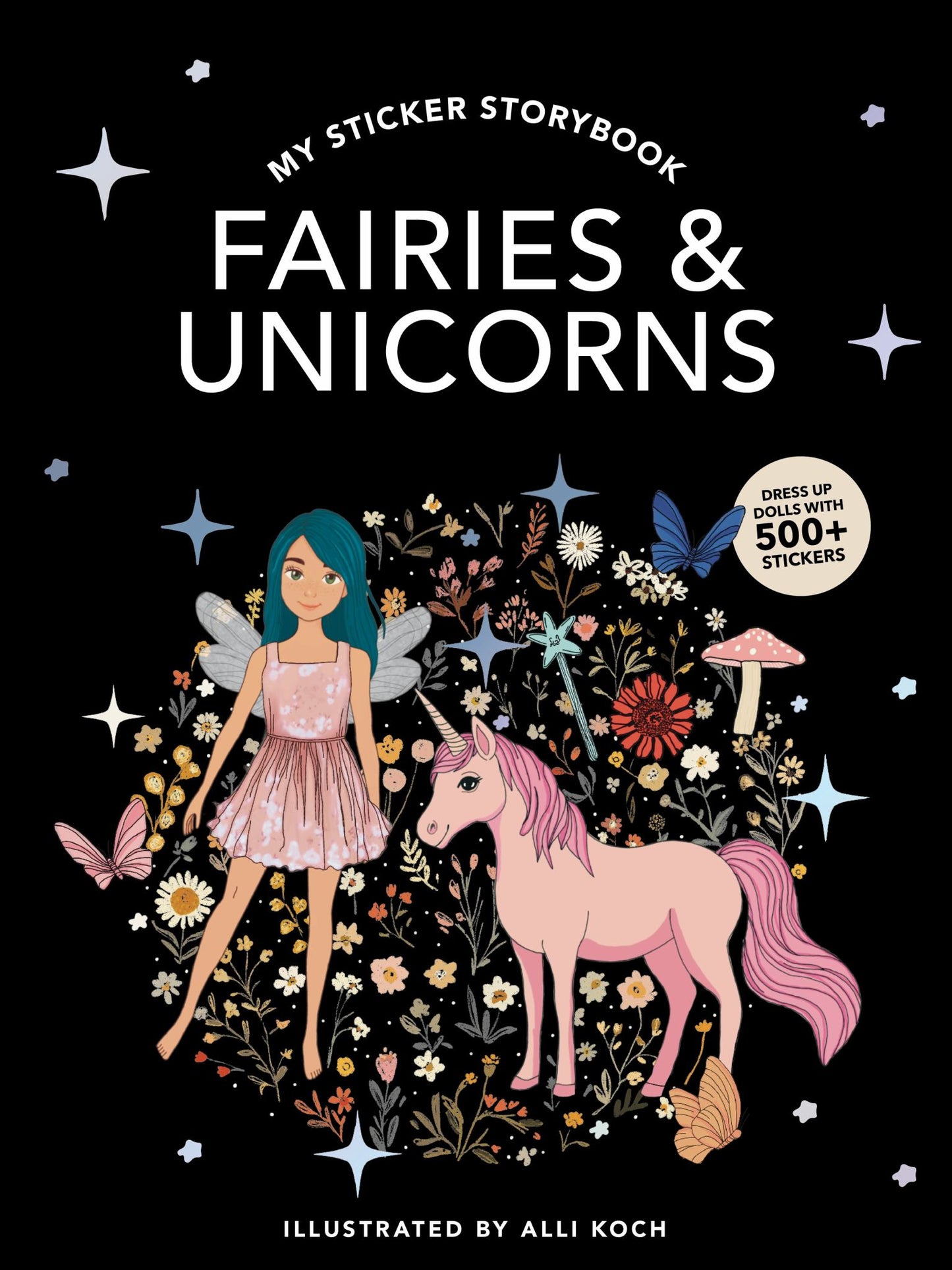 My Fancy Sticker Storybook: Fairies and Unicorns Cover Image