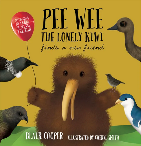 Pee Wee the Lonely Kiwi Finds a New Friend Te Reo Flip  editon