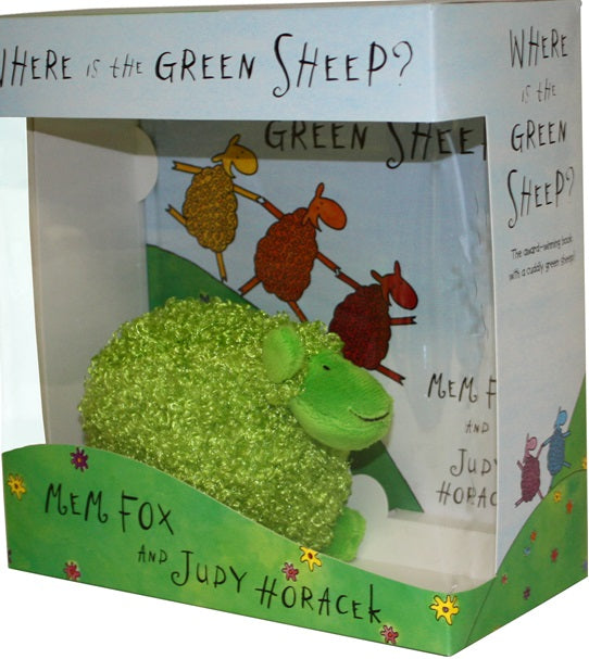 Where Is the Green Sheep? Hardback Book & Plush Toy Boxed