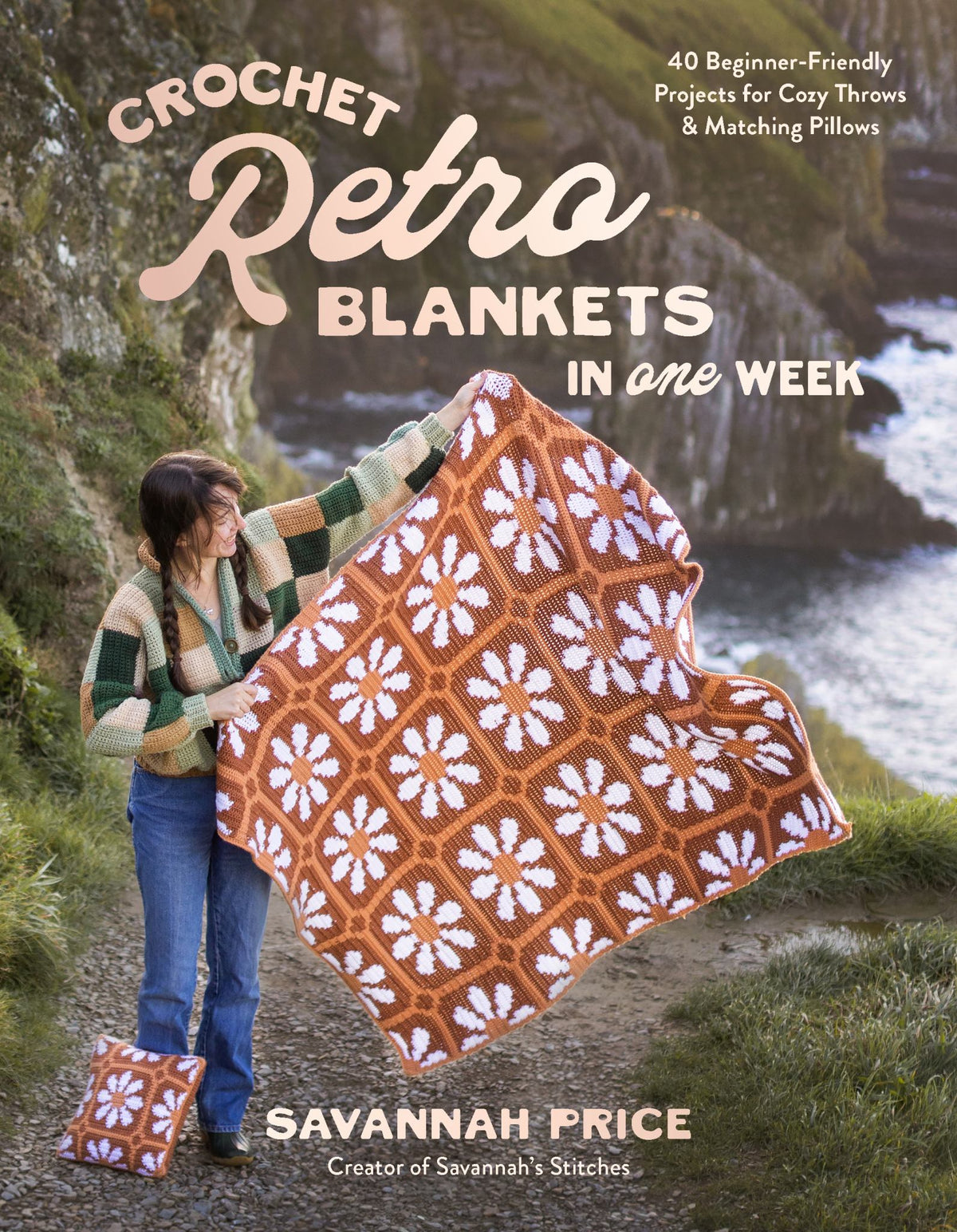 Crochet Retro Blankets in 1 Week Cover Image