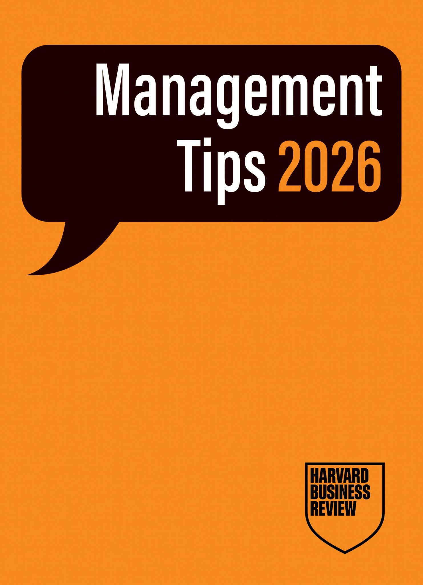 Management Tips 2026: from Harvard Business Review Cover Image