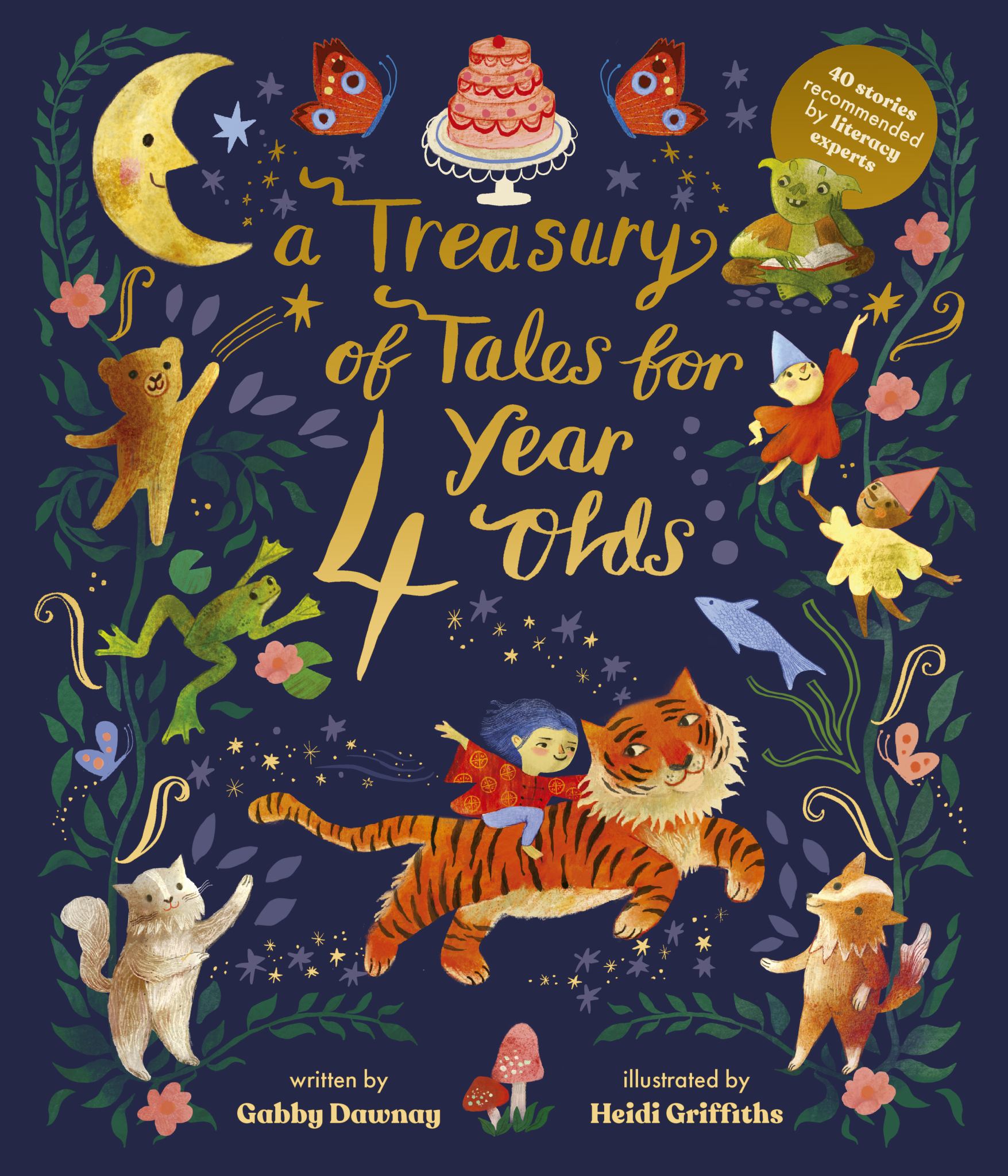 Treasury of Tales for Four-year-olds : 40 Stories Recommended by Literacy Experts Cover Image