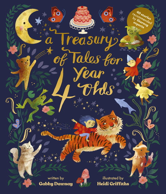 Treasury of Tales for Four-year-olds : 40 Stories Recommended by Literacy Experts Cover Image