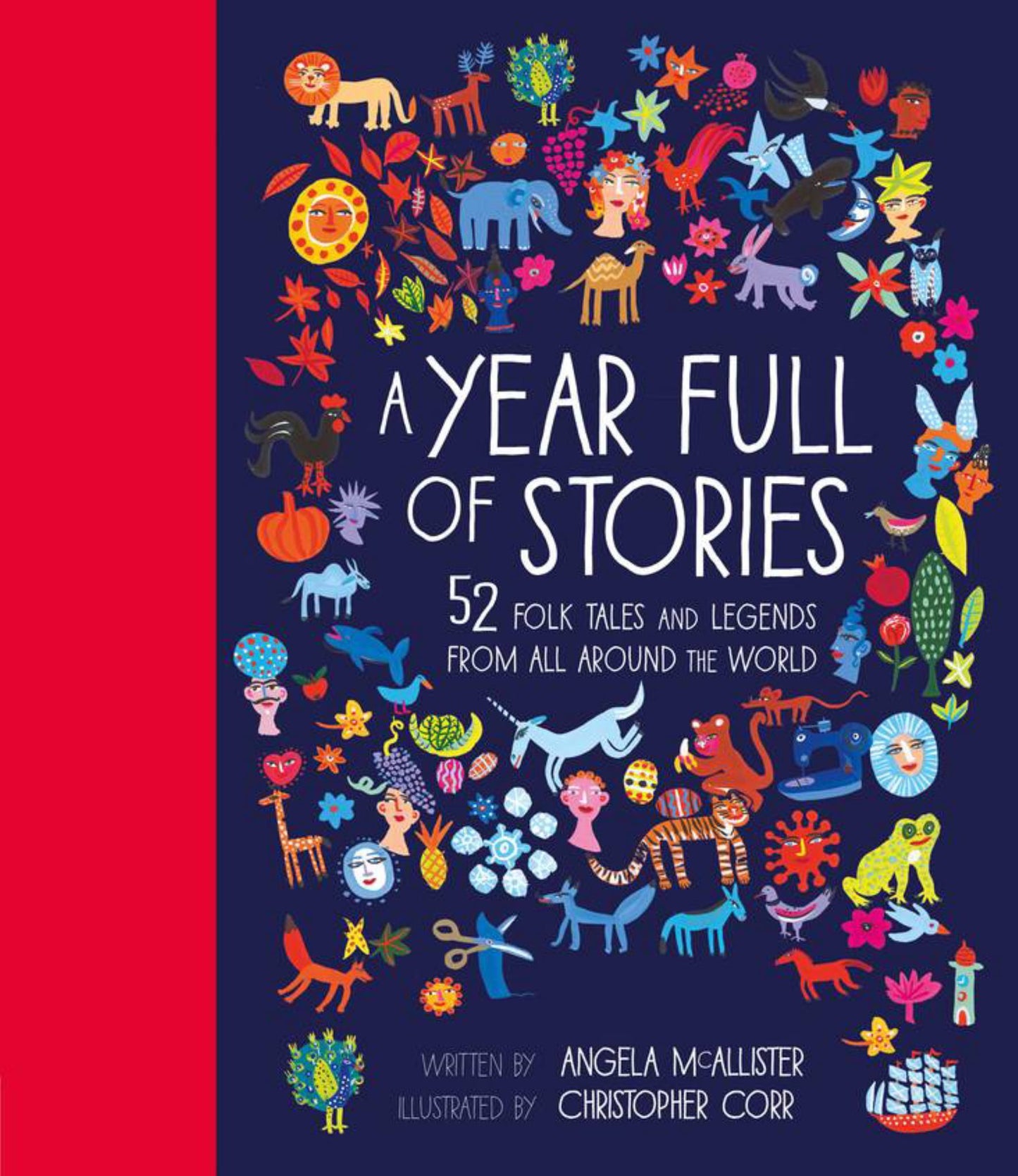 Year Full of Stories : 52 Folk Tales and Legends from Around the World Cover Image