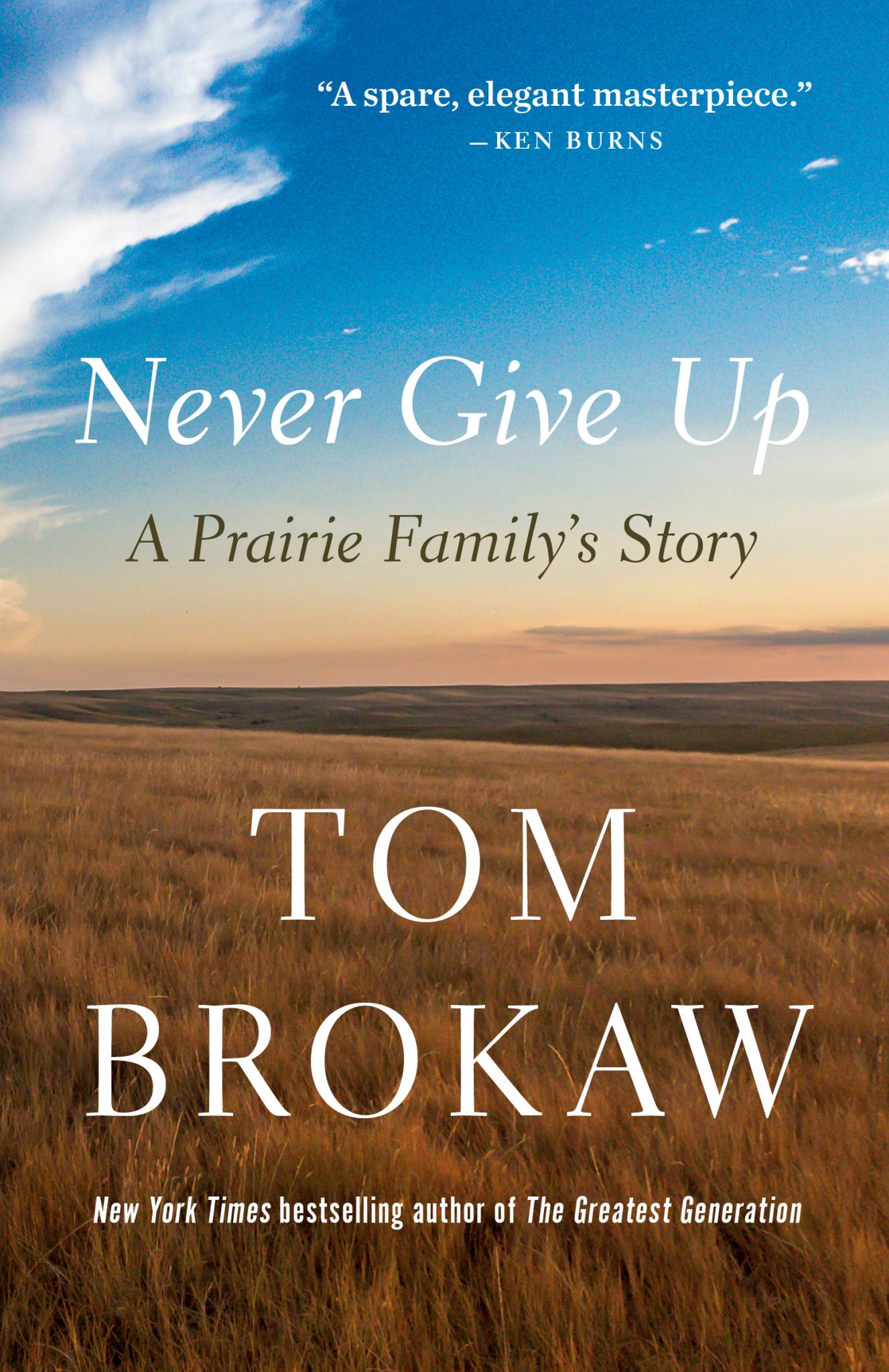 Never Give Up : A Prairie Family's Story Cover Image