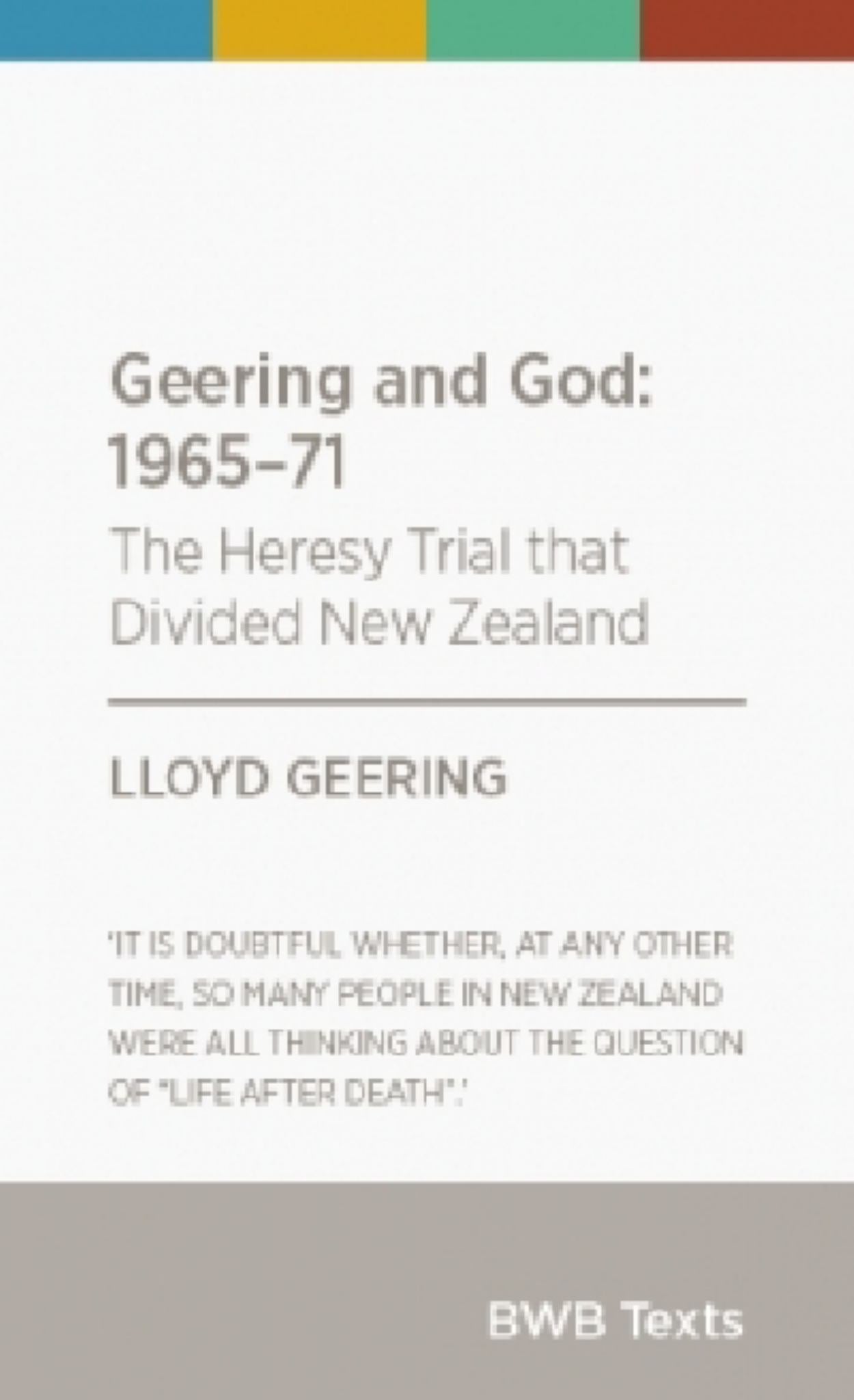 Geering & God 1965-71 Cover Image