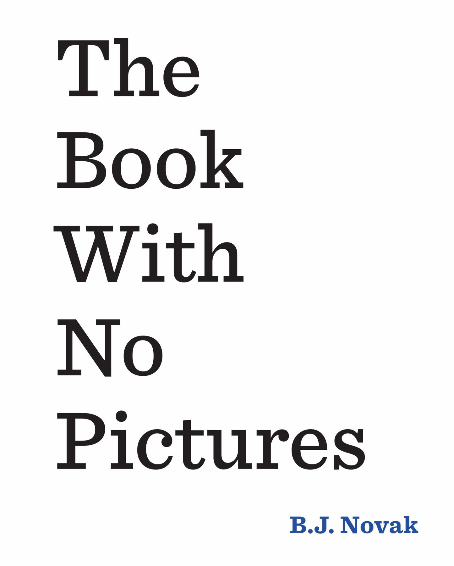 Book With No Pictures Cover Image
