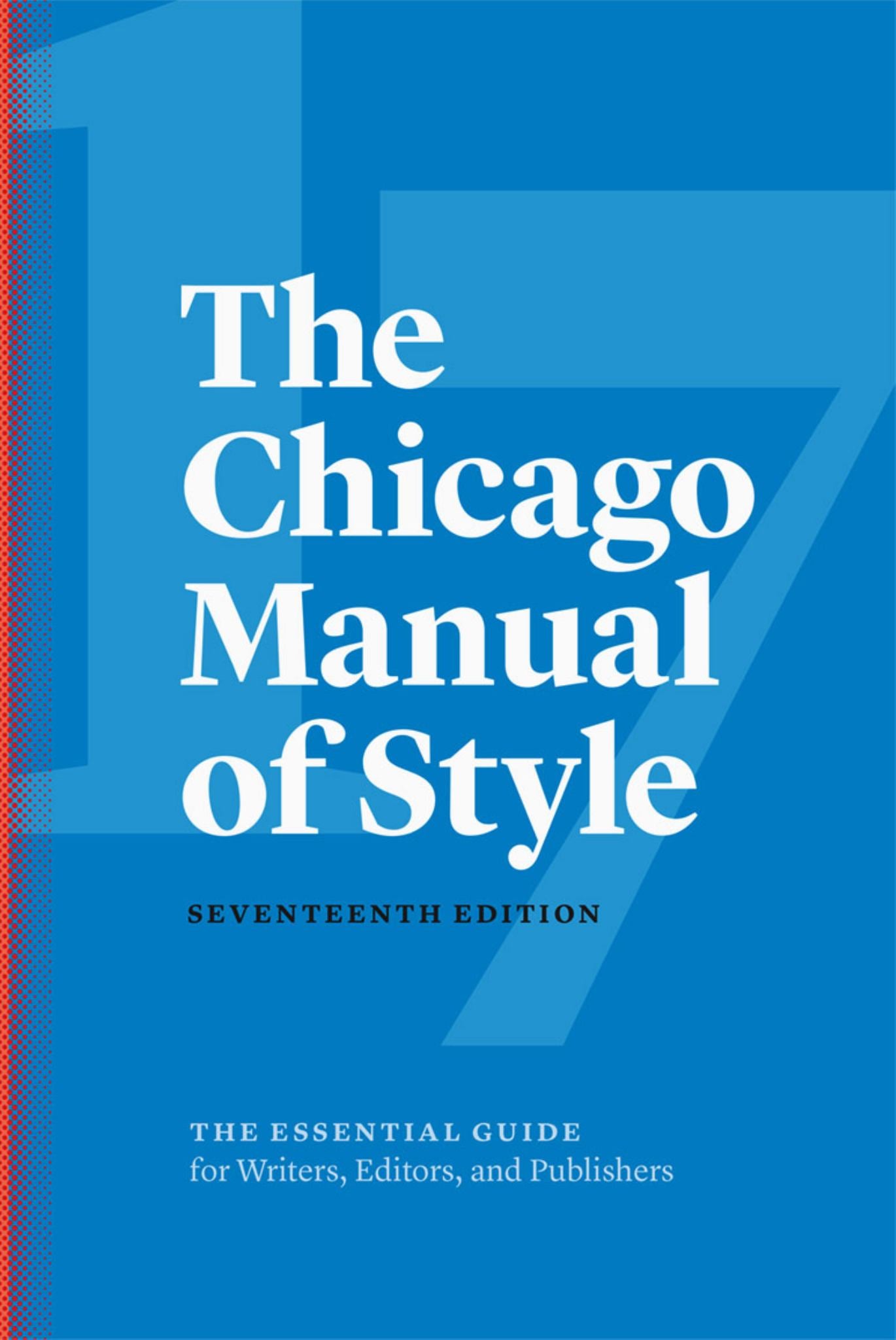 Chicago Manual of Style 17ed Cover Image