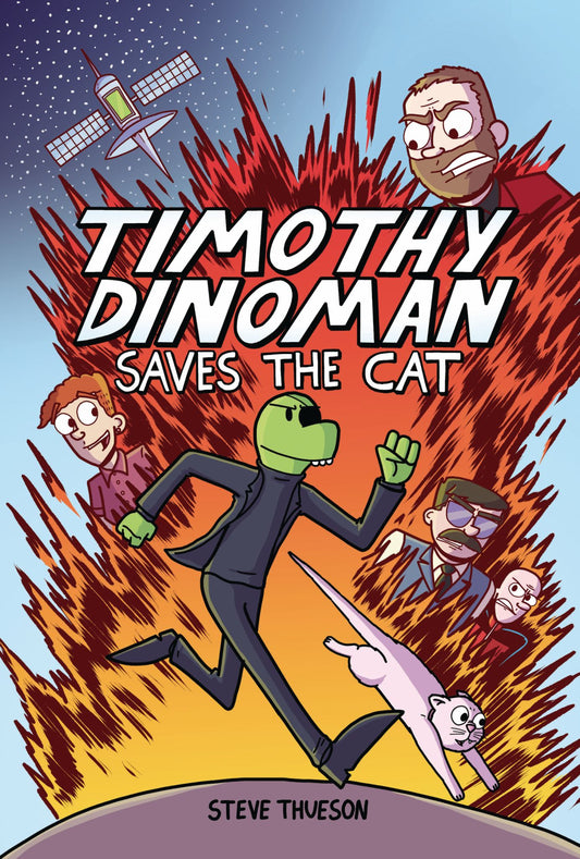 Timothy Dinoman Saves the Cat #1 Cover Image
